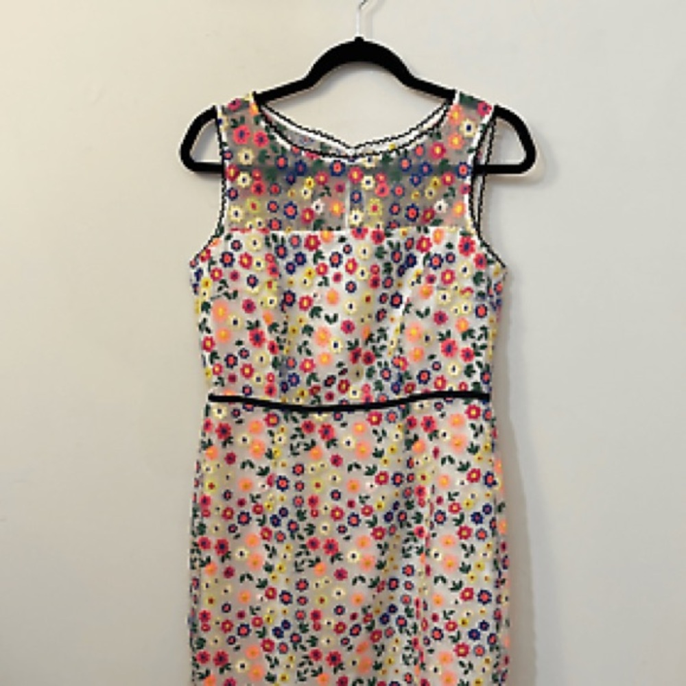 Boden Marjorie Organza Sheath Dress